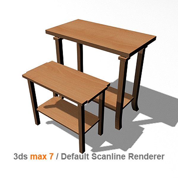 3d design coonley end table model - Coonley Nesting End Table by lajhar